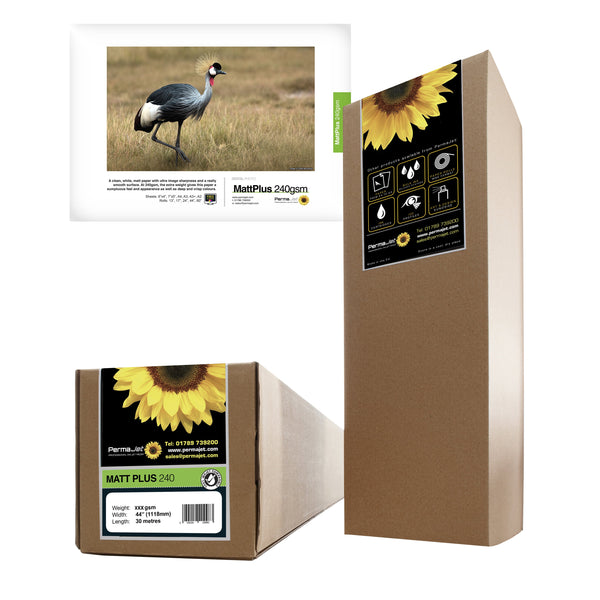 PermaJet® Matt Plus 240 g 44" (111,8 cm) x 30 m