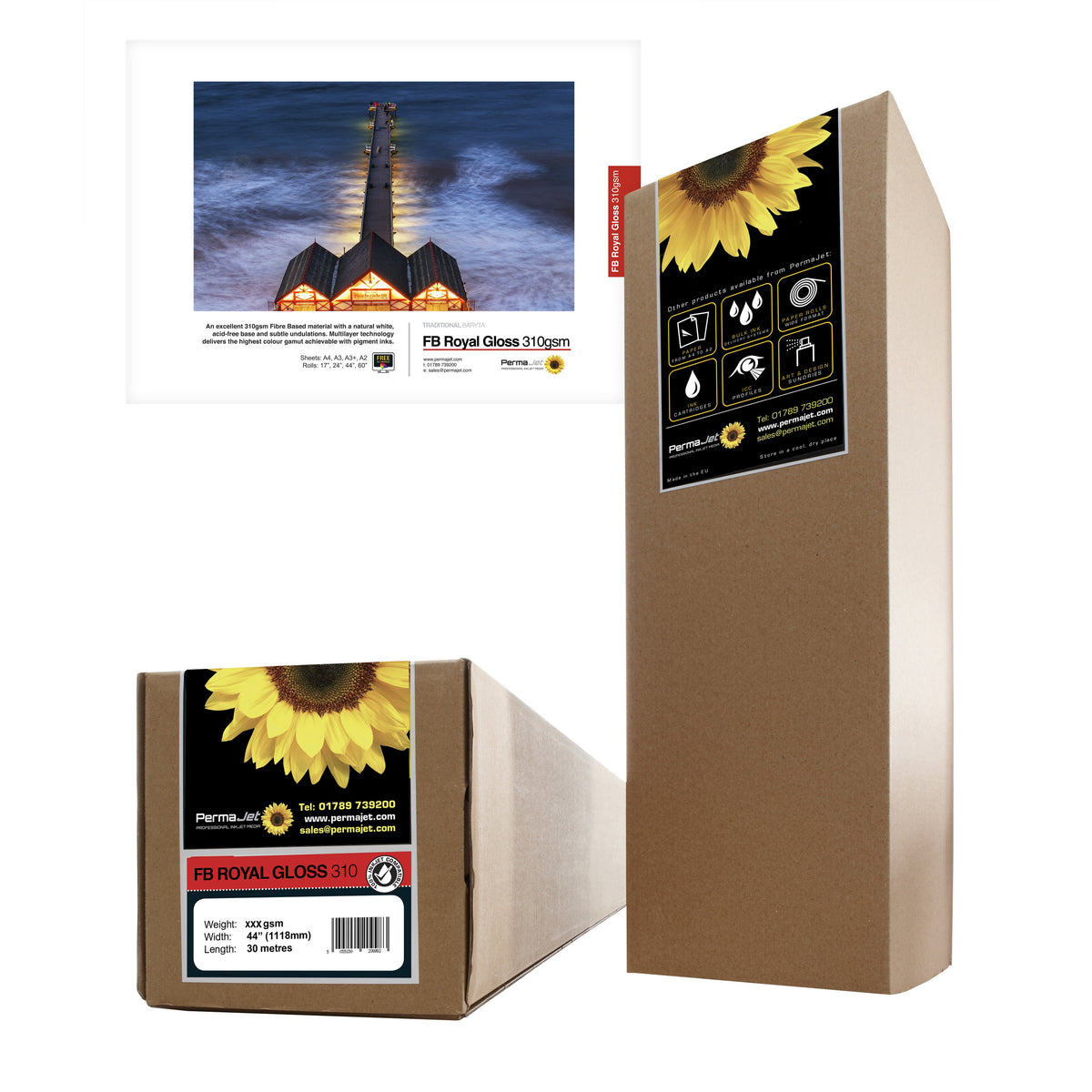 PermaJet® FB Royal Gloss 310 g 24" x 15 m (61 cm)