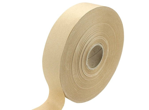 Kostutettava ruskea paperiteippi 24 mm x 200 m, 1 rulla