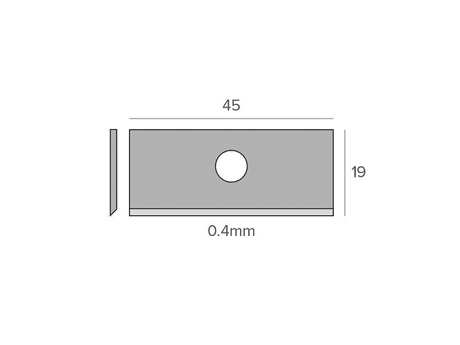 Keencut Tech SE -terät paksummalle levylle 0,015", 100 kpl