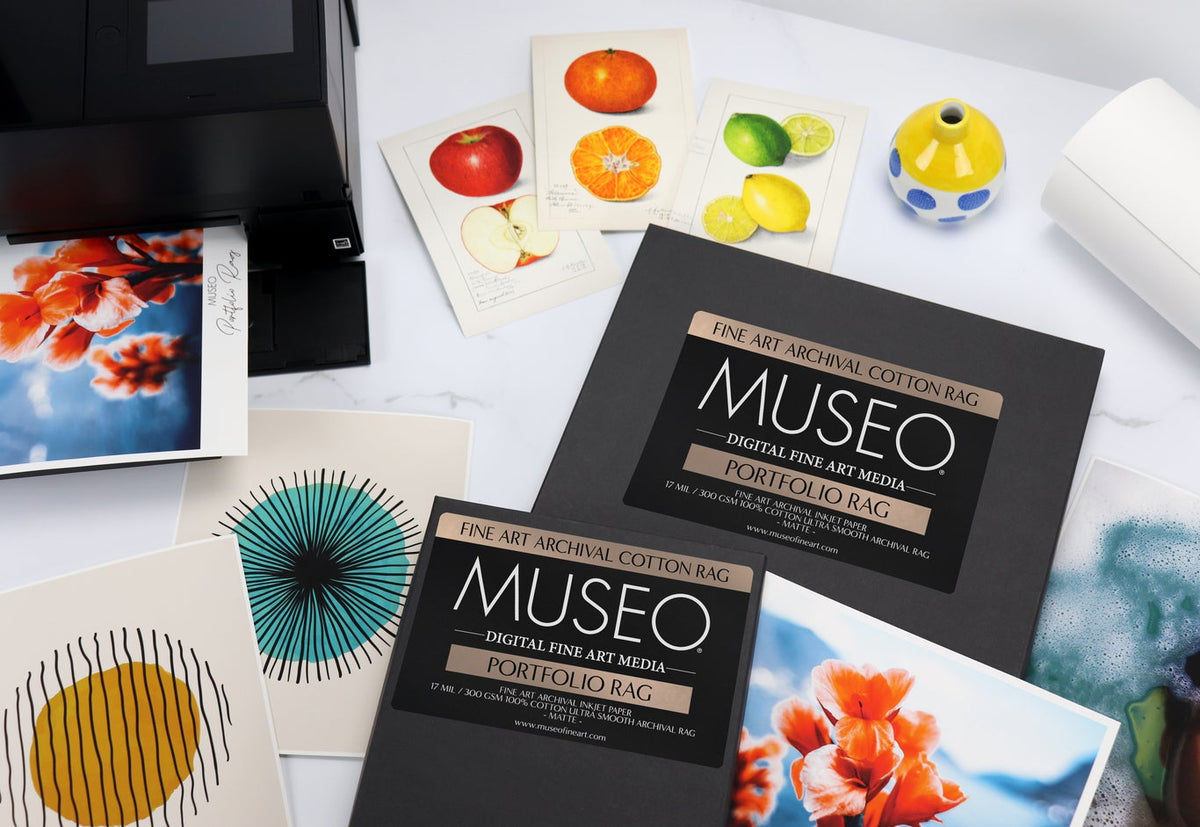 Museo® Portfolio Rag 300g 17"x22" 25 kpl (43,18x55,88 cm)
