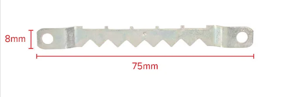 Hammasripustin kehykselle 75 mm