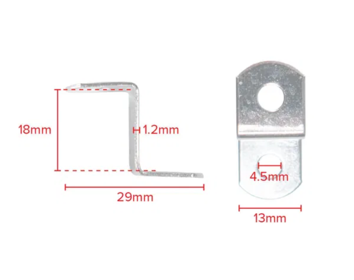 Canvas-taulun offset-levy, 2 reikää, 18 mm