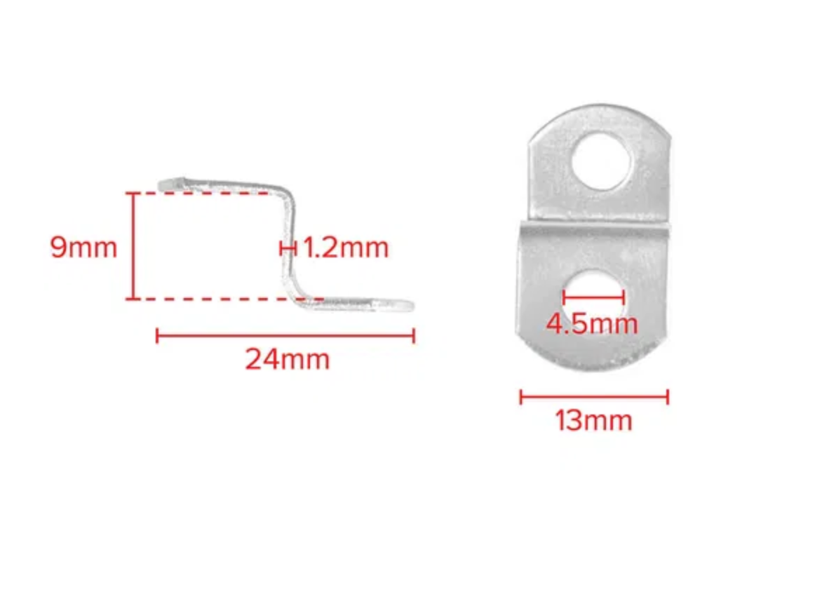 Canvas-taulun offset-levy, 2 reikää, 9 mm